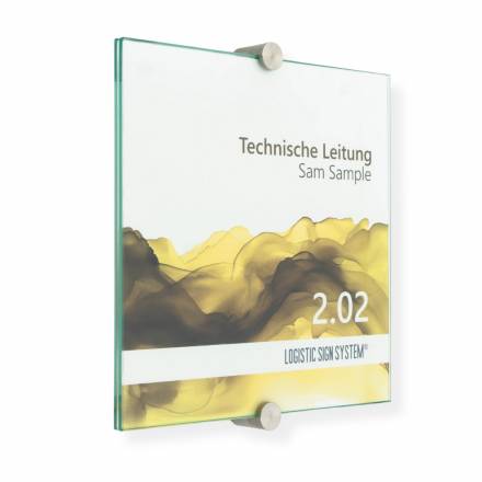 Türschild VITRUM K Glasschild